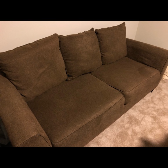 Couch and love seat combo! “Brown” - Picture 6 of 8